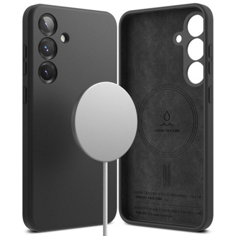 Оригінальний чохол Ringke Silicone MagSafe для Samsung Galaxy S25+ - Black