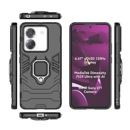 Протиударний чохол HMC 360 Degree Rotating Holder на Xiaomi Poco M7 Pro 5G - чорний