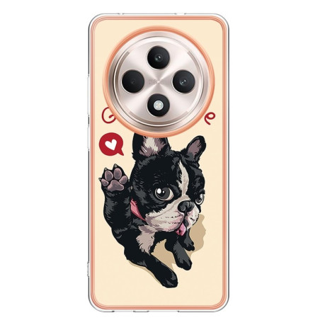Противоударный чехол Electroplating IMD для OPPO Reno12 F/12 FS 5G - Dog