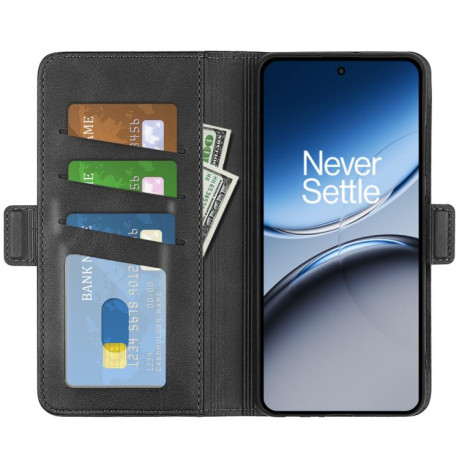 Чехол-книжка Dual-side Magnetic Buckle для OnePlus Nord 4 - черный