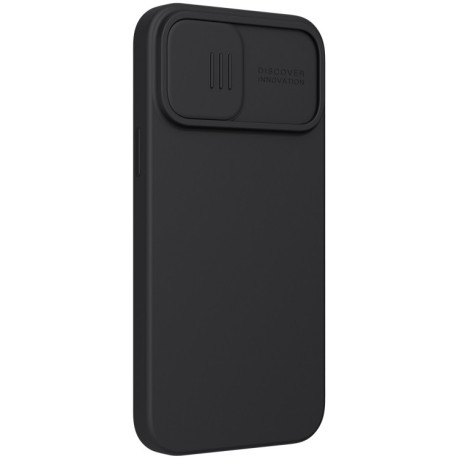 Силиконовый чехол NILLKIN CamShield  для iPhone 13 Pro Max - черный