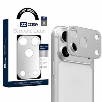 Металевий захист лінз камери Xdcase на iPhone 18 Pro Max — срібляста