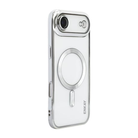 Чохол силіконовий ENKAY Hat-Prince Magsafe Electroplated на iPhone Air - сріблястий