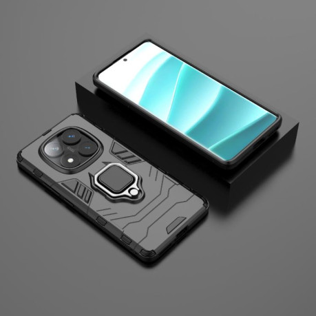 Противоударный чехол HMC 360 Degree Rotating Holder на Redmi Note 14 Pro 4G - черный