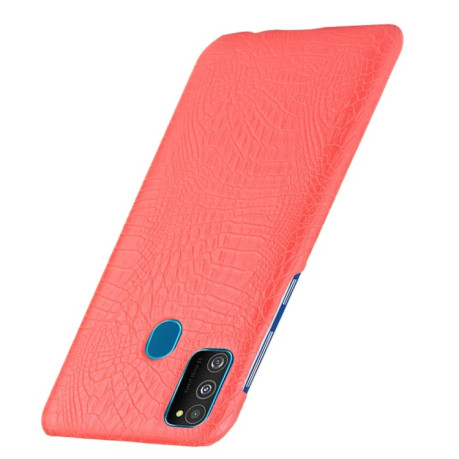 Ударопрочный чехол Crocodile Texture на Samsung Galaxy M21/M30s - красный