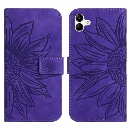 Чохол-книжка Skin Feel Sun Flower Samsung Galaxy A04E - темно-фіолетовий