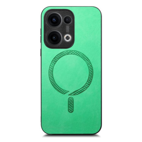 Чохол Retro MagSafe Magnetic PU на OPPO Reno13 Pro 5G - зелений