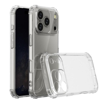Противоударный чехол Four-Corner Shockproof Clear на iPhone 18 Pro Max — прозрачный