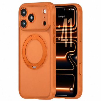 Протиударний магнітний чохол Escase з тримачем на iPhone 18 Pro Max — помаранчевий