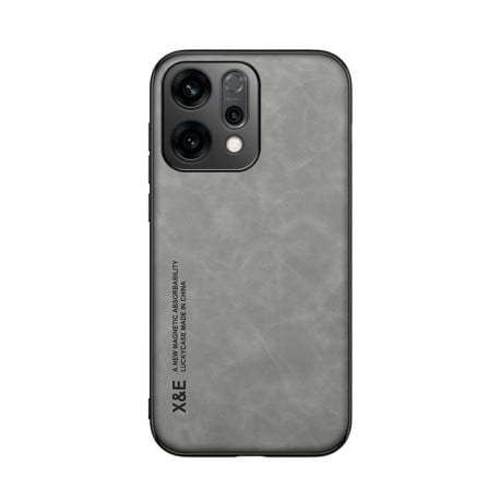 Противоударный чехол Skin Feel Magnetic на OPPO Reno14 Global - серый
