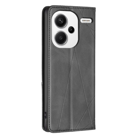 Чохол-книжка Rhombus Texture для Xiaomi Redmi Note 13 Pro+ 5G - чорний