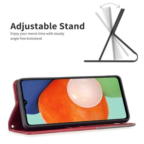Чехол-книжка Rhombus Texture для Samsung Galaxy A13 4G - красный