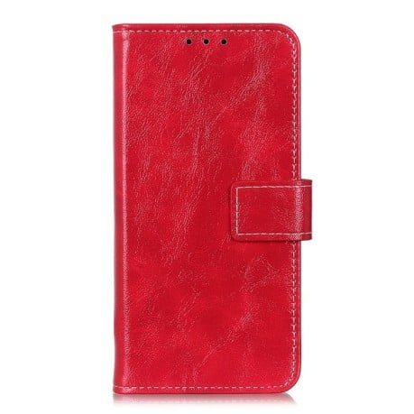 Чохол-книжка Magnetic Retro Crazy Horse Texture на Realme 9 Pro/OnePlus Nord CE 2 Lite 5G - червоний