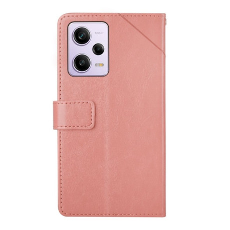 Чехол-книжка Y-shaped Pattern для Xiaomi Redmi Note 12 Pro 5G/Poco X5 Pro - розовый