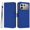 Чохол-книжка з м'яким покриттям (Skin Feel) з шнурком для Infinix Note 60 5G / Note 60 Pro 5G — темно-синій