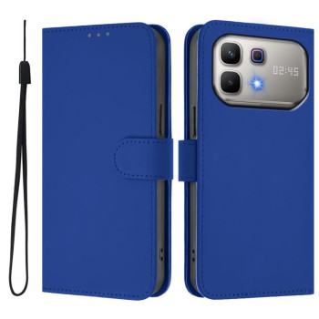 Чохол-книжка з м'яким покриттям (Skin Feel) з шнурком для Infinix Note 60 5G / Note 60 Pro 5G — темно-синій