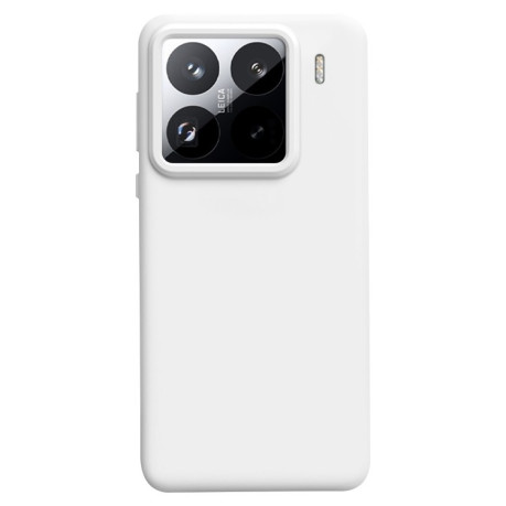 Силіконовий чохол Solid Color Liquid на Xiaomi 15 Pro - білий