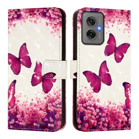 Чохол-книжка 3D Painting для Motorola Moto G55 - Butterfly