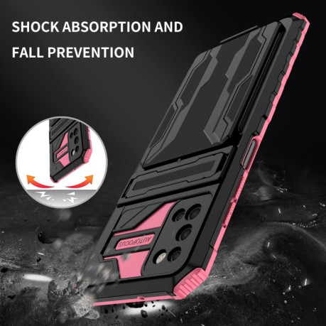 Протиударний чохол Armor Card для Samsung Galaxy A03s - рожевий