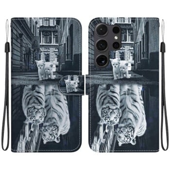 Чехол-книжка Colored Drawing Series на Samsung Galaxy S24 Ultra 5G - разноцветный