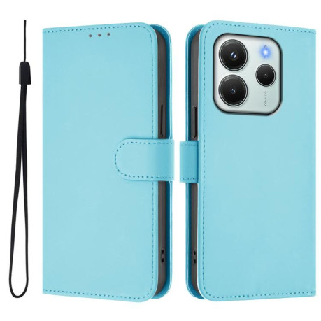 Чохол-книжка Skin Feel Solid Color Leather Xiaomi Redmi Note 14 4G 164.48mm - блакитний