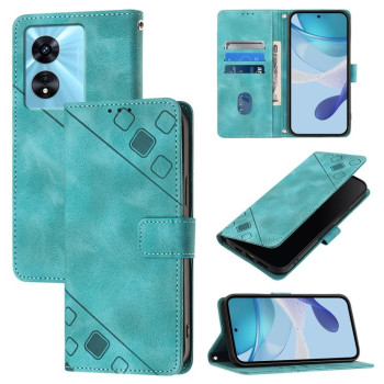 Чохол-книжка Skin-feel Embossed для Realme Narzo 50 5G / Realme V23 - зелений