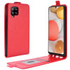 Фліп-чохол R64 Texture Single на Samsung Galaxy M42 - червоний