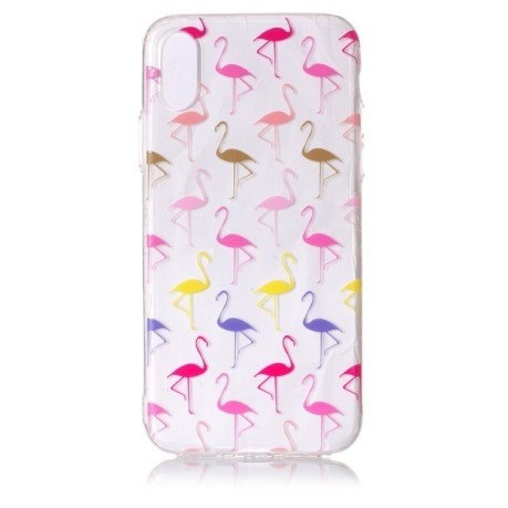 Чохол iPhone X/Xs Multicolor Flamingo Pattern