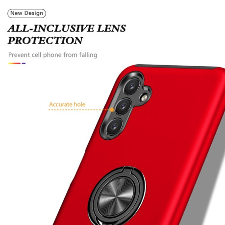 Противоударный чехол Invisible Ring Holder для Samsung Galaxy A04s/A13 5G - красный