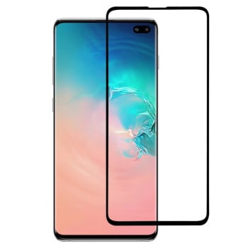 Защитное стекло 9H 3D Premium для Samsung Galaxy S10 Plus - черное