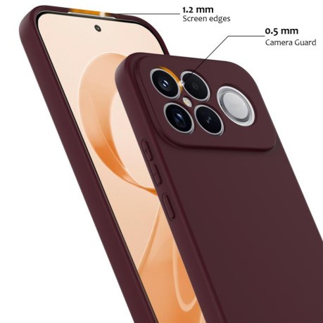 Силіконовий чохол Shockproof Silicone з Magsafe на Xiaomi Redmi K90 Pro Max / Poco F8 Ultra — сливовий