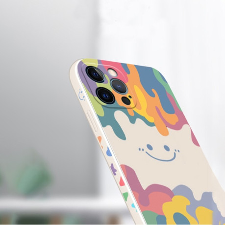 Противоударный чехол Painted Smiley Face для iPhone 11 - зеленый