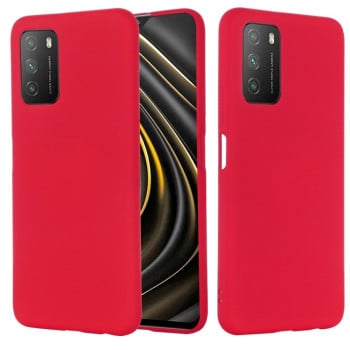 Силіконовий чохол Solid Color Liquid Silicone на Xiaomi Redmi 9T - червоний