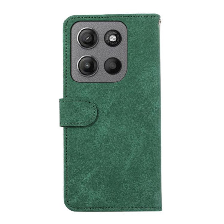Чехол-книжка ABEEL Color Block Magnetic RFID Leather на Motorola Moto G15 4G / G05 - зеленый