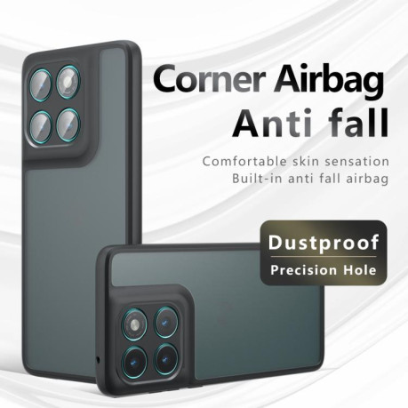 Противоударный чехол Armor Precise Hole PC Hybrid TPU для Motorola Edge 60 - прозрачный
