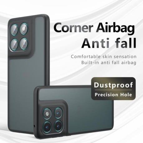 Противоударный чехол Armor Precise Hole PC Hybrid TPU для Motorola Edge 60 Pro - прозрачный