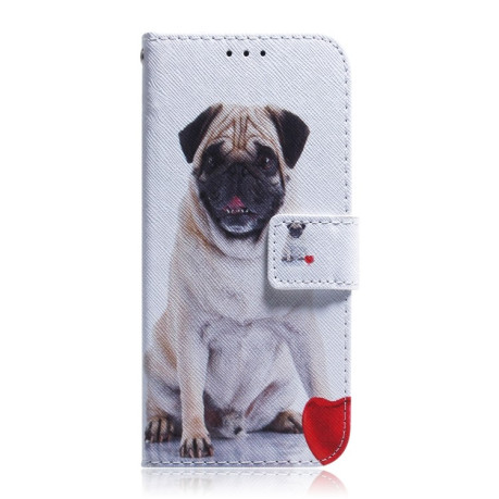 Чехол-книжка Coloured Drawing для Realme 11 4G Global - Pug