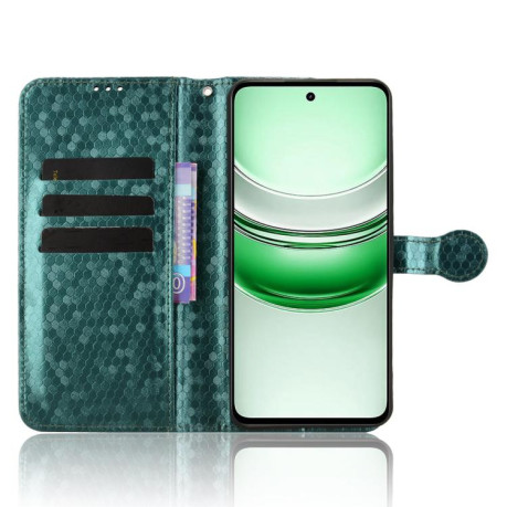 Чохол-книжка Honeycomb Dot для Realme C71 4G - зелений