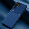 Противоударный чехол Tilt Strip Grain на Samsung Galaxy S24 Ultra 5G - синий