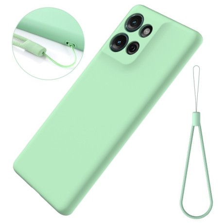 Силіконовий чохол Solid Color Liquid Silicone Motorola Moto G75 - зелений