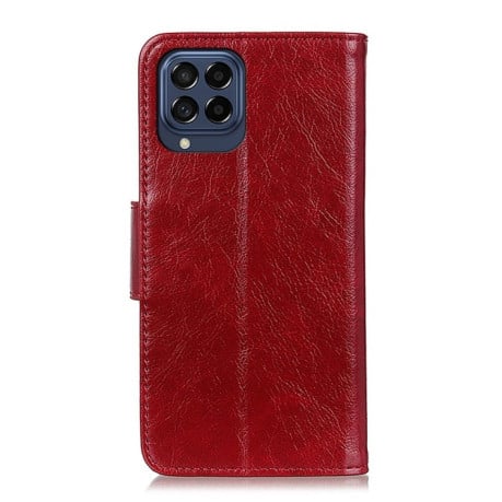 Чехол-книжка Nappa Texture на Samsung Galaxy M53 5G - красный