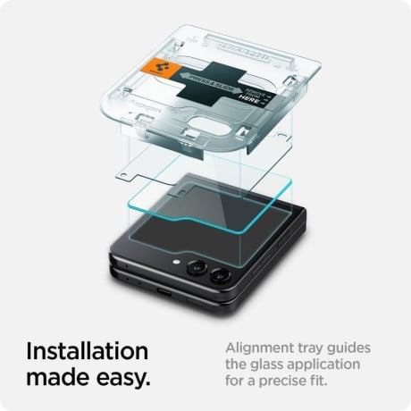 Комплект защитного стекла SPIGEN GLAS.tR EZ Fit для Samsung Galaxy Flip 5