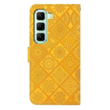 Чохол-книжка Ethnic Style для Infinix Hot 50 4G - жовтий