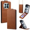 Флип чехол  Vertical Flip Cover Solid Color Vegan Leather на Xiaomi Redmi Note 15 Pro 5G Global  — коричневый