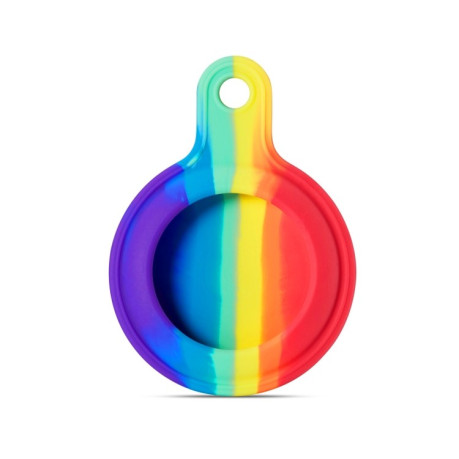 Силиконовый брелок Anti-scratch Rainbow с кольцом для AirTag - Four-color 3