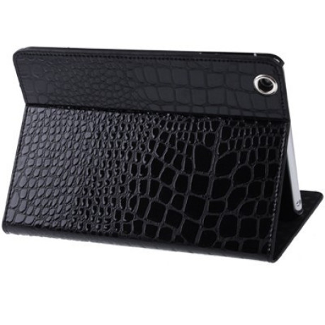 Кожаный Чехол Crocodile Black для iPad Mini, Mini 2, 3
