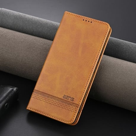 Чохол-книжка AZNS Magnetic Calf на Xiaomi 15 Pro 5G - коричневий