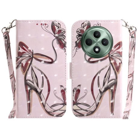 Чехол-книжка 3D Painting для OPPO Reno12 F/12 FS 5G - High-heeled