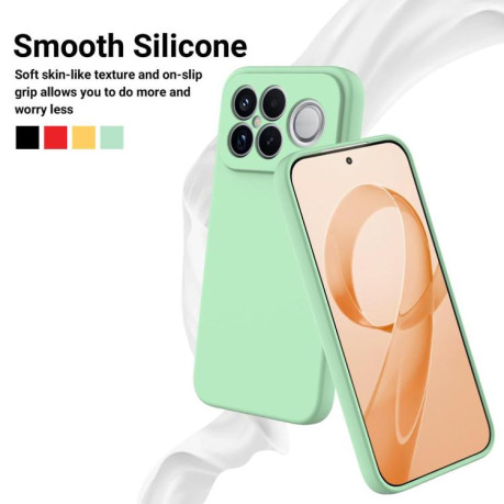 Силіконовий чохол Solid Color Liquid Silicone на Xiaomi Redmi K90 Pro Max / Poco F8 Ultra — зелений