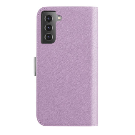 Чохол-книжка Candy Color Litchi для Samsung Galaxy S23 5G - фіолетовий